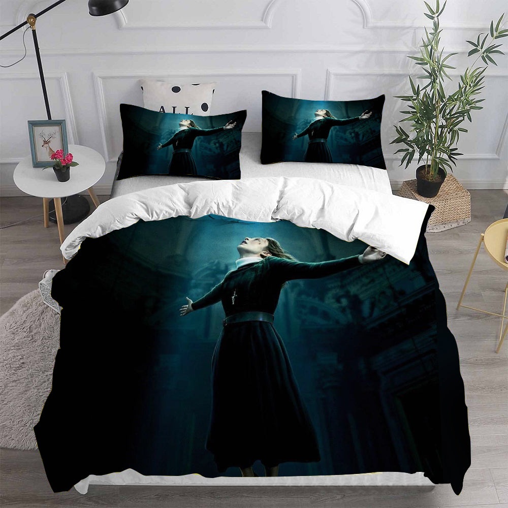 The Nun Bedding Sets Duvet Cover, Flatsheet, Pillowcases Perfect Gift For Fans