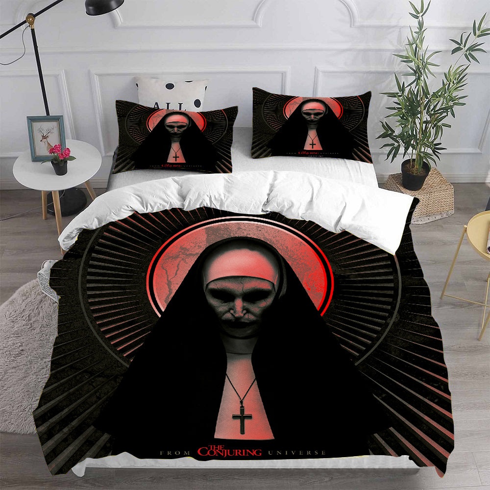 The Nun Bedding Sets Gift For Fathers Day, Halloween, Christmas