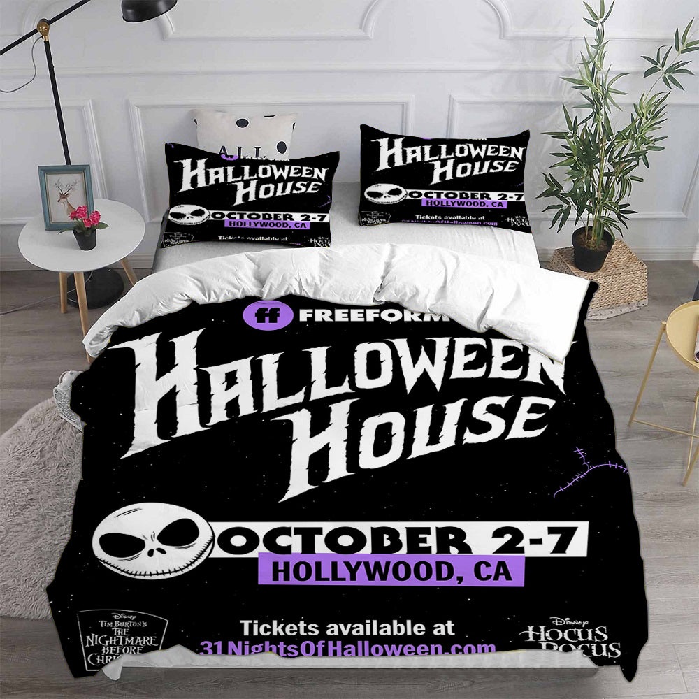 The Nightmare Before Christmas Bedding Sets Duvet Cover, Flatsheet, Pillowcase For Your Lover