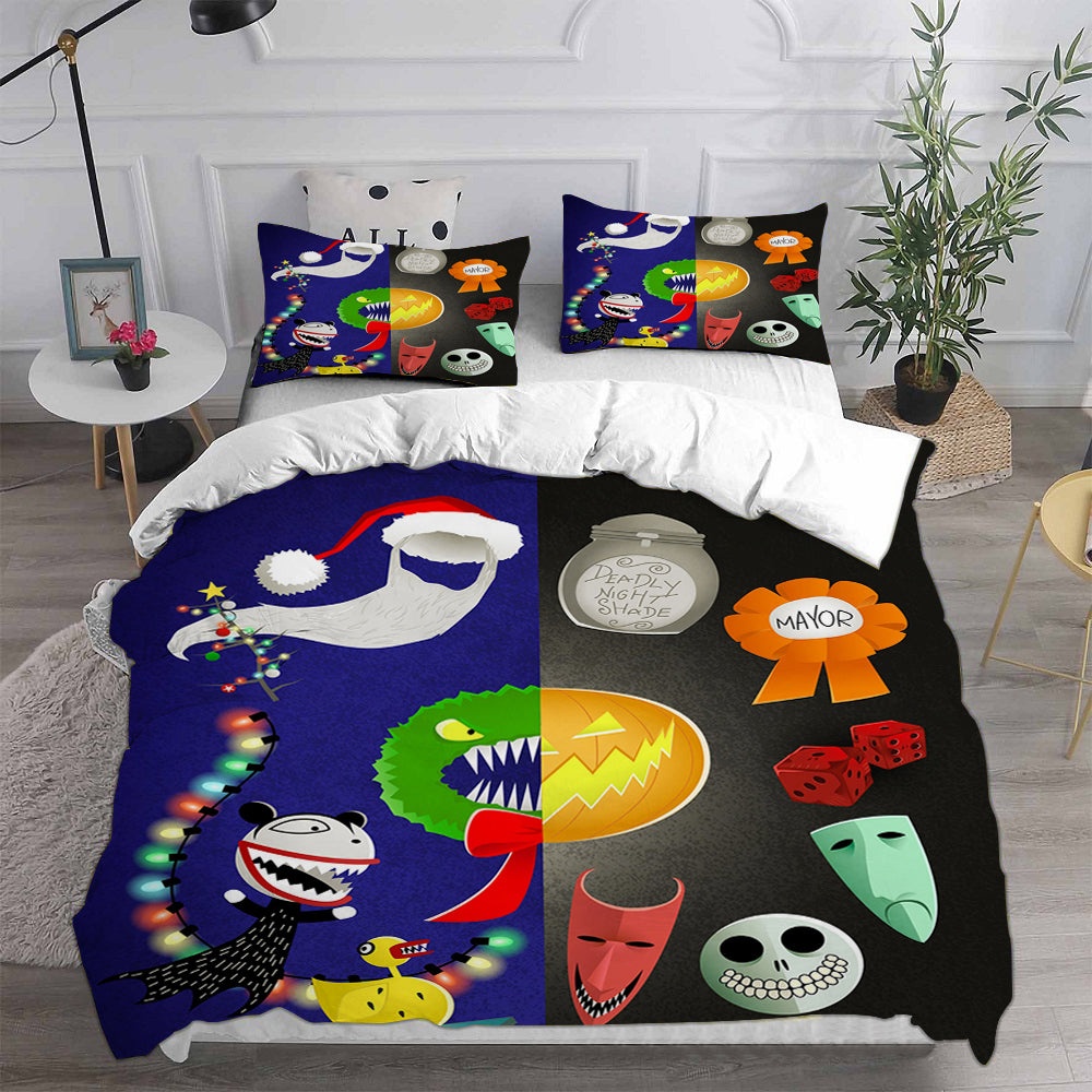 The Nightmare Before Christmas Bedding Sets Gifts For Family Members On Christmas, Black Friday