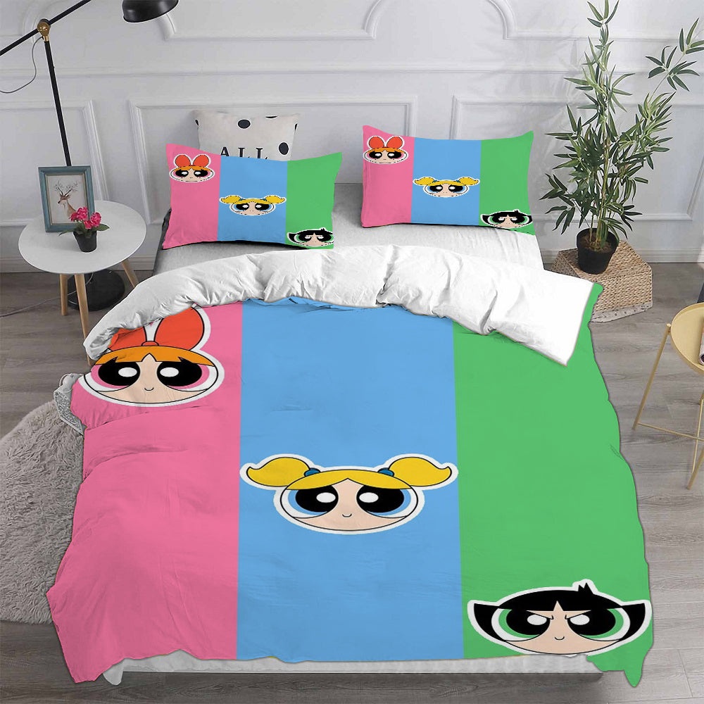 The Powerpuff Girls Bedding Sets Duvet Cover, Flatsheet, Pillowcases For Every Bedroom