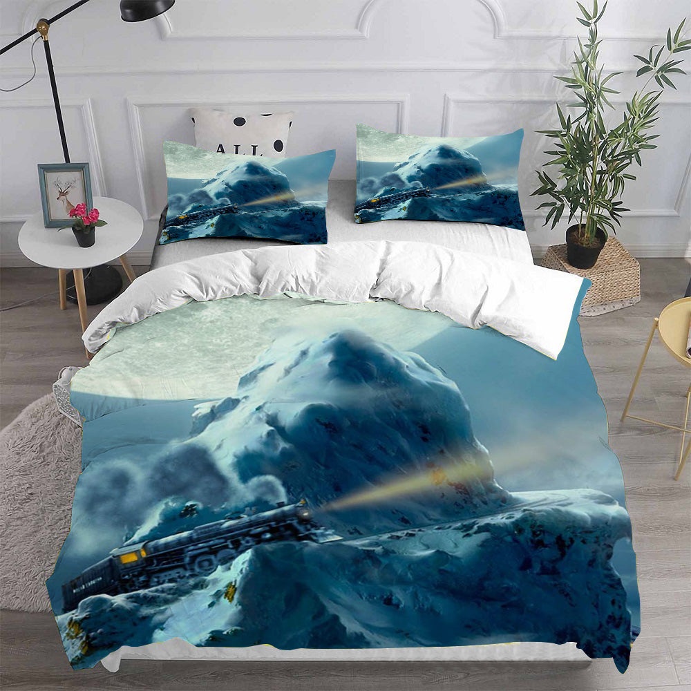 The Polar Express Decorative Bedding Sets For Fan, Halloween, Christmas, Thanksgiving