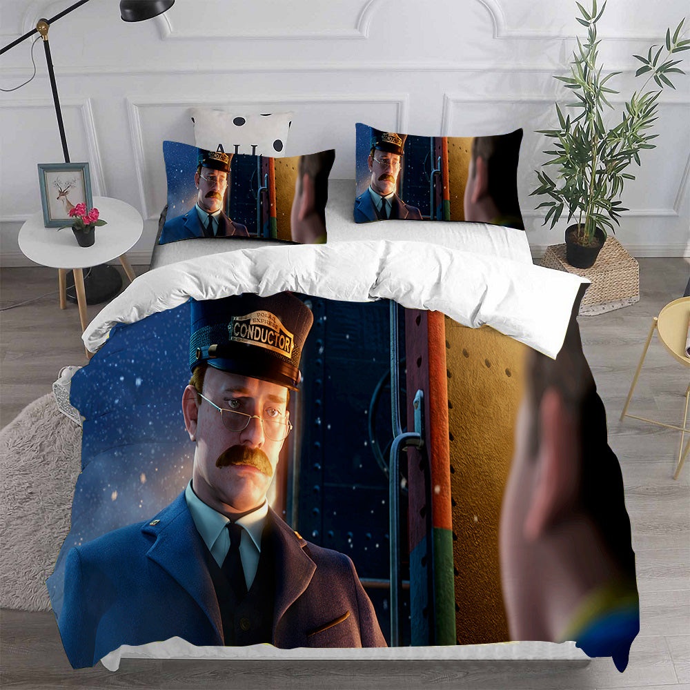 The Polar Express Bedding Sets Gift For Christmas, Birthday, Thanksgiving