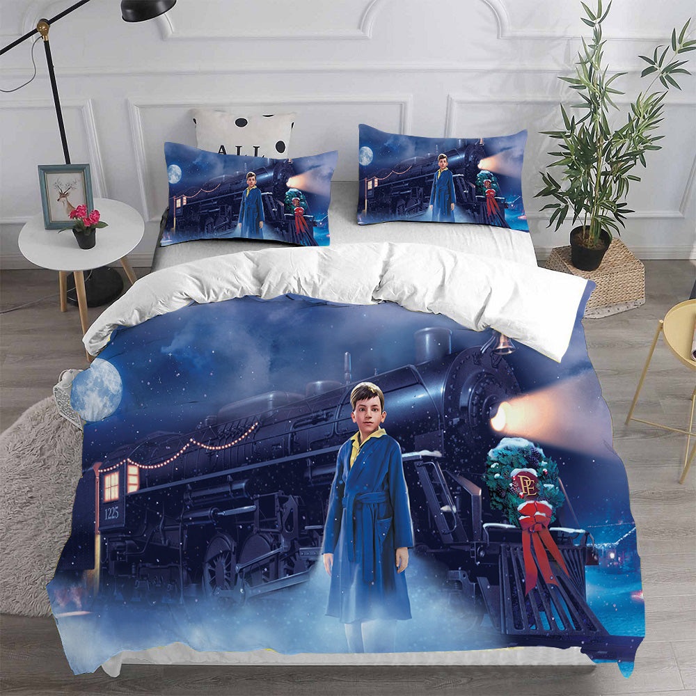 The Polar Express Bedding Sets Gift For Christmas, Thanksgiving, Halloween