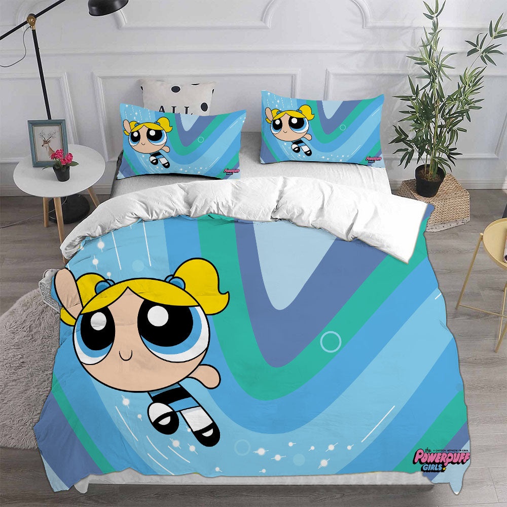 The Powerpuff Girls Decorative Bedding Sets For Fan, Halloween, Christmas, Thanksgiving