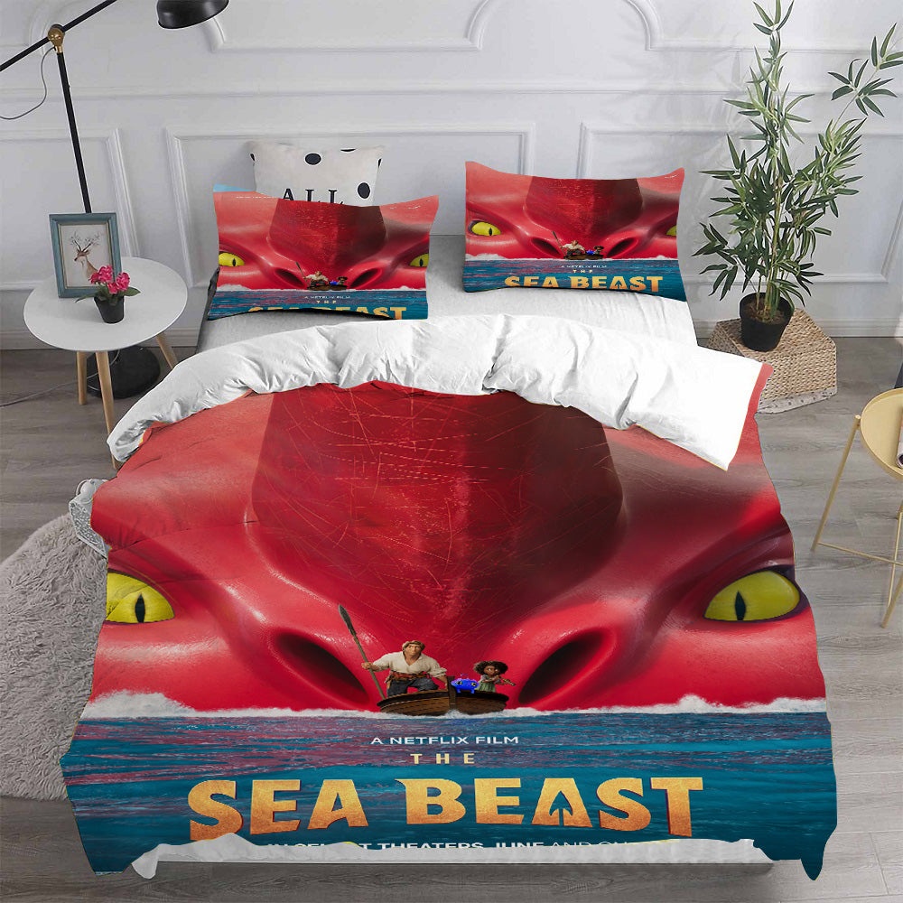 The Sea Beast Bedding Sets Gift For Christmas, Halloween, Black Friday