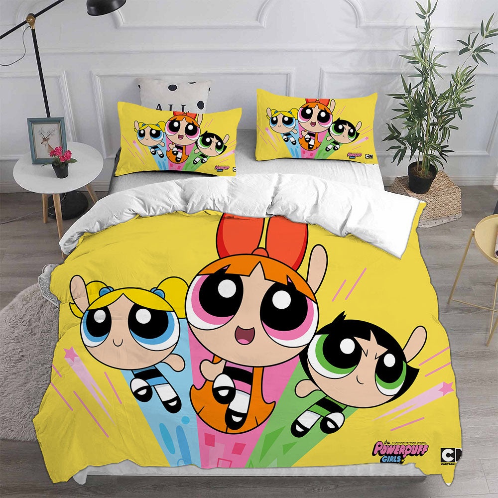 The Powerpuff Girls Bedding Sets Gifts For Family Members On Christmas, Black Friday