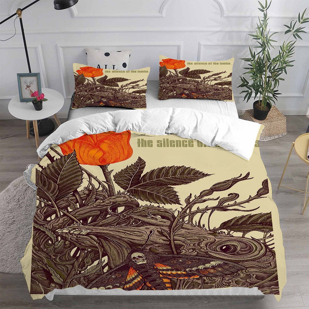 The Silence of the Lambs Bedding Sets Gift For Birthday, Halloween, Christmas, Thanksgiving