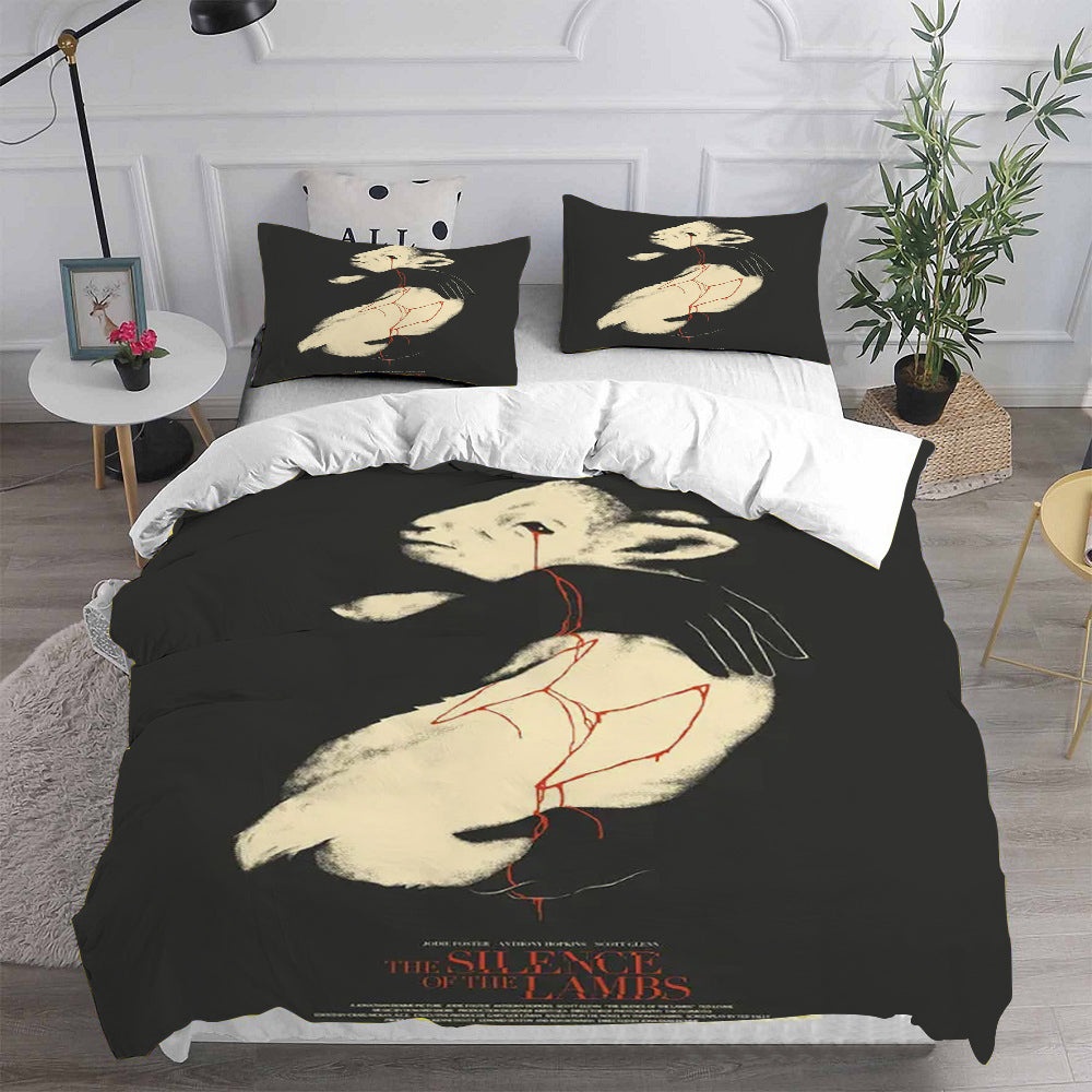 The Silence of the Lambs Bedding Sets Gift For Wife, Husband, Besties