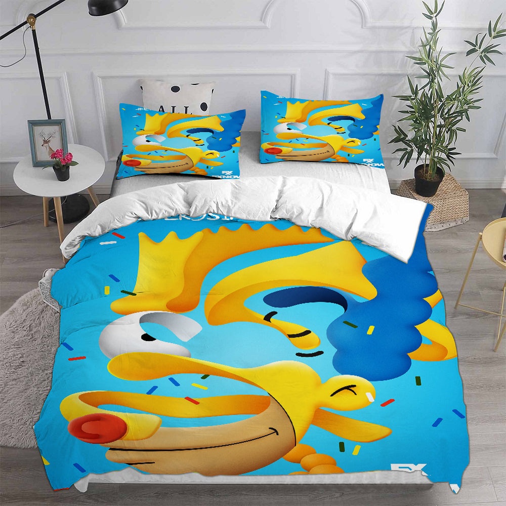 The Simpsons Bedding Sets Gifts For Family Members On Christmas, Black Friday