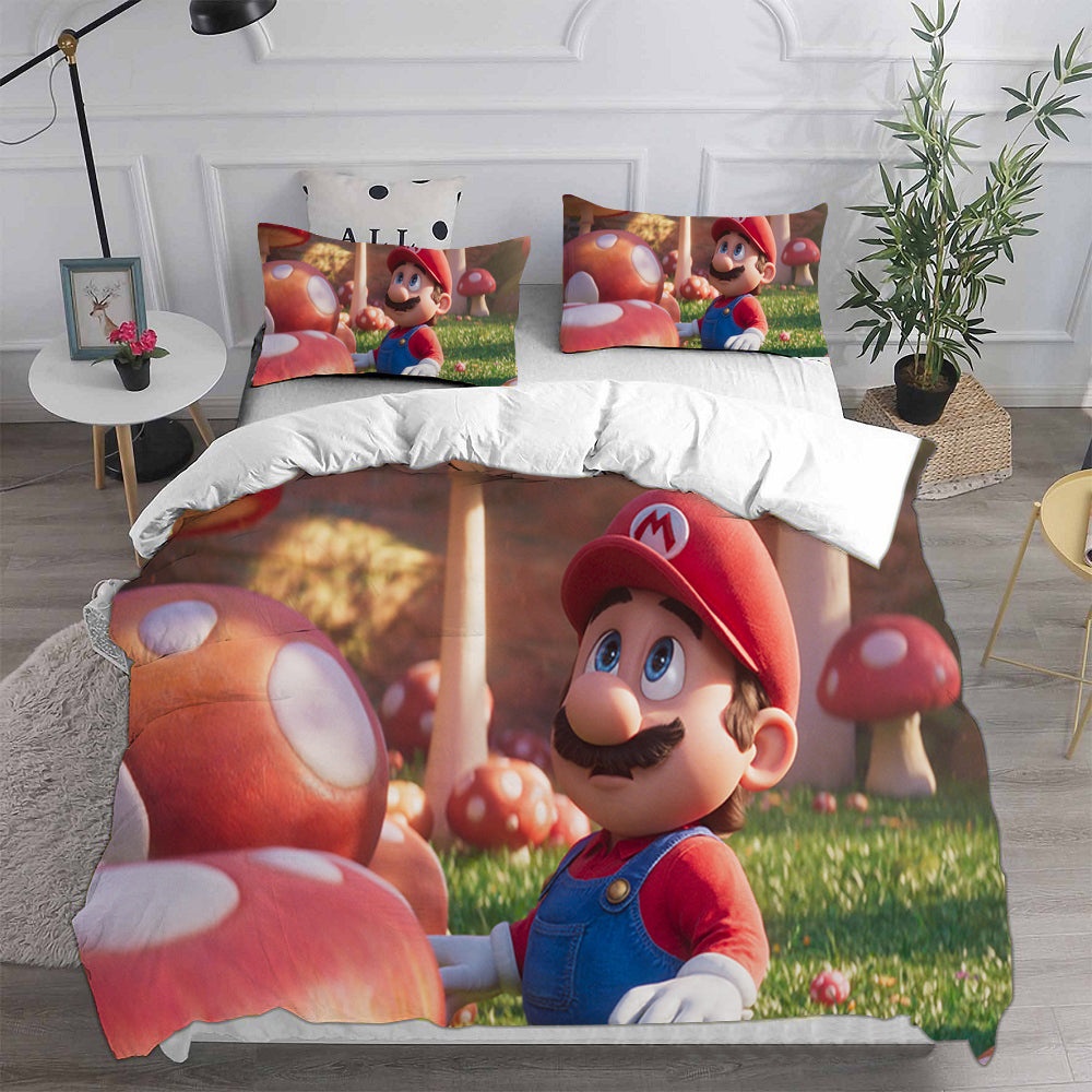 The Super Mario Bros. Movie Bedding Sets Gift For Christmas, Halloween, Black Friday
