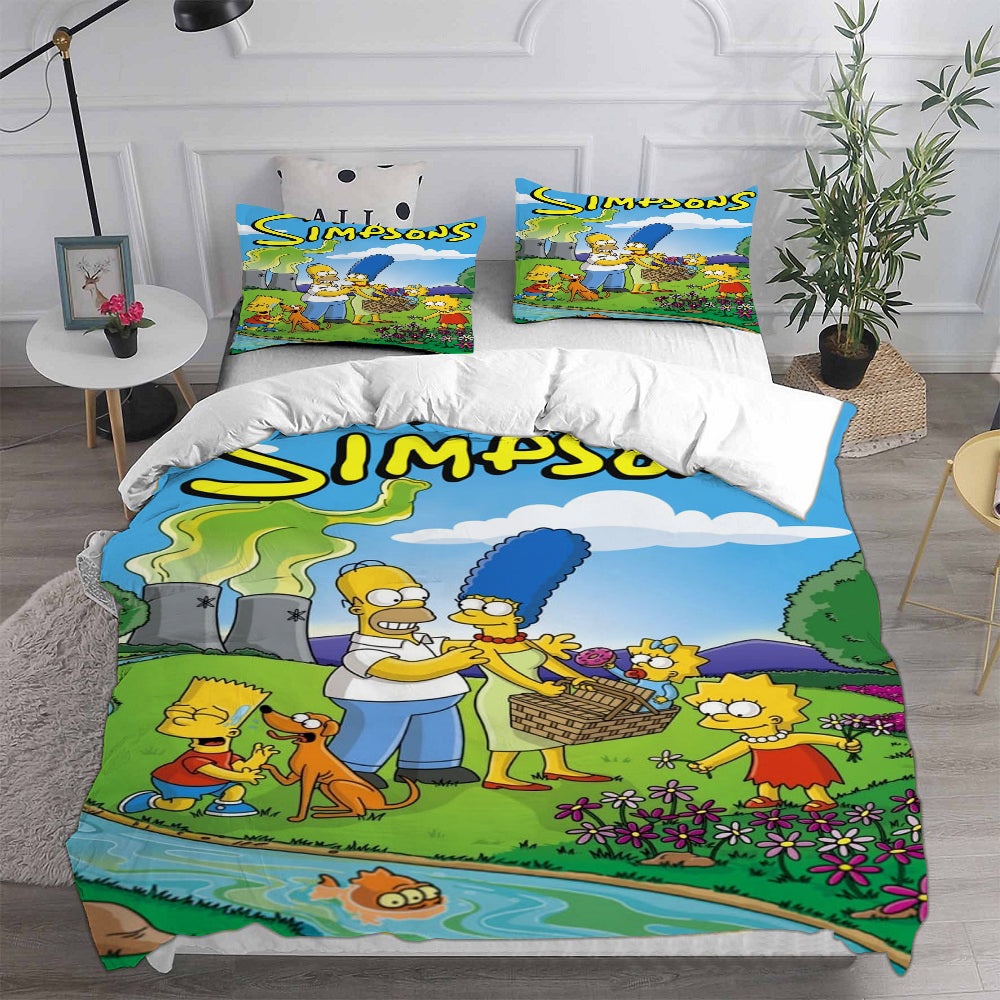 The Simpsons Bedding Sets Duvet Cover, Flatsheet, Pillowcases For Every Bedroom