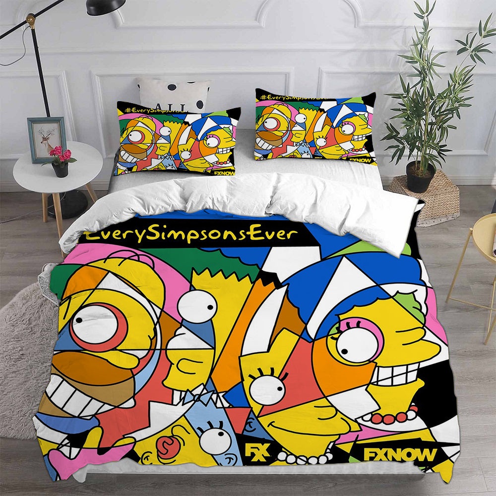 The Simpsons Bedding Sets Gift For Wife, Husband, Besties