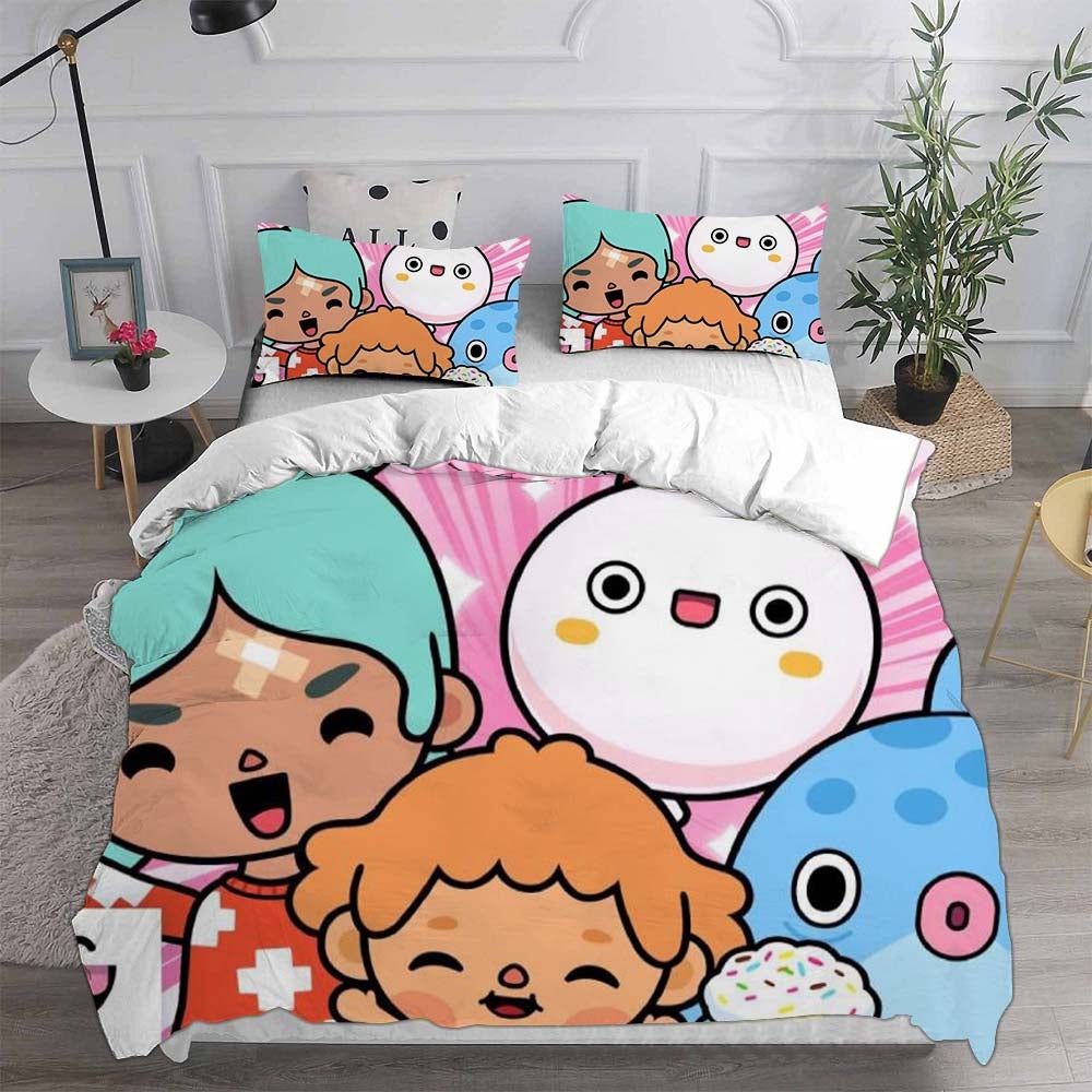 Toca Life World Bedding Sets Duvet Cover, Flatsheet, Pillowcase For Your Lover