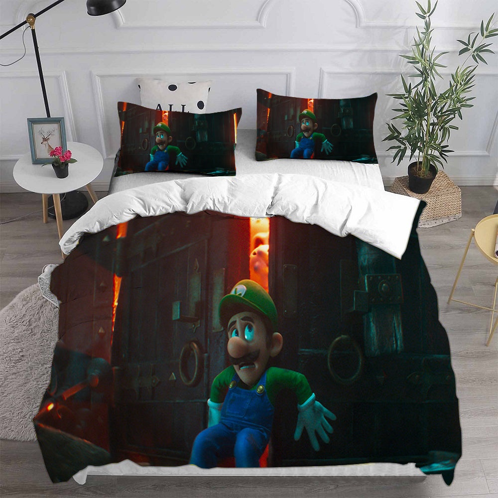 The Super Mario Bros. Movie Bedding Sets Gift For Halloween, Thanksgiving, Christmas