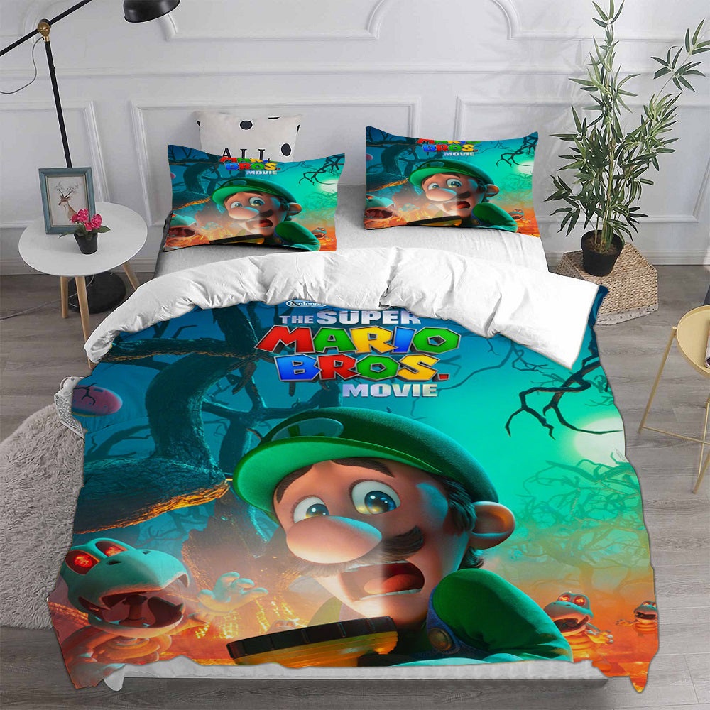 The Super Mario Bros. Movie Bedding Sets Gifts For Family Members On Christmas, Black Friday