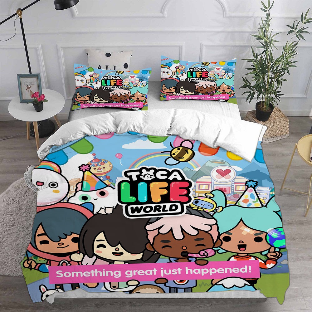 Toca Life World Bedding Sets Gift For Fathers Day, Halloween, Christmas
