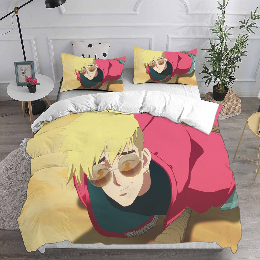 Trigun Stampede Bedding Sets Gift For Fathers Day, Halloween, Christmas