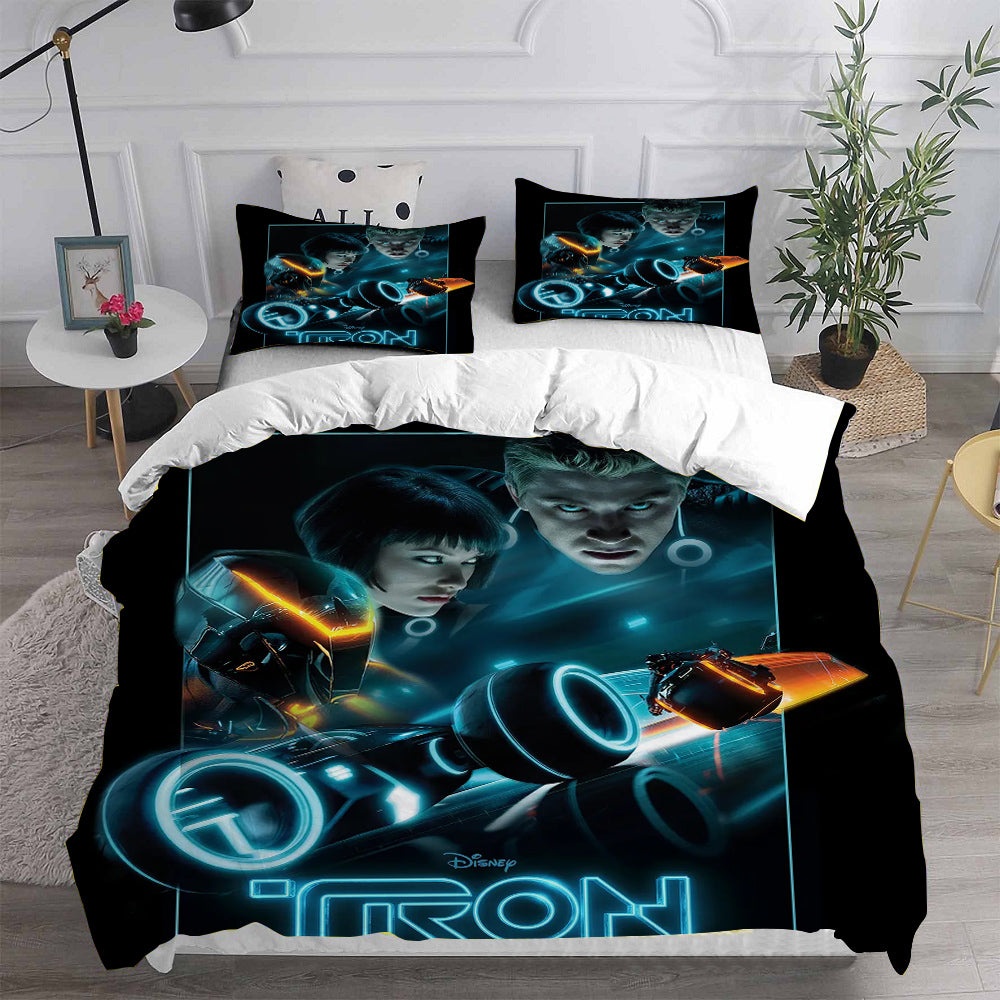 Tron: Legacy Bedding Sets Gift For Christmas, Halloween, Black Friday