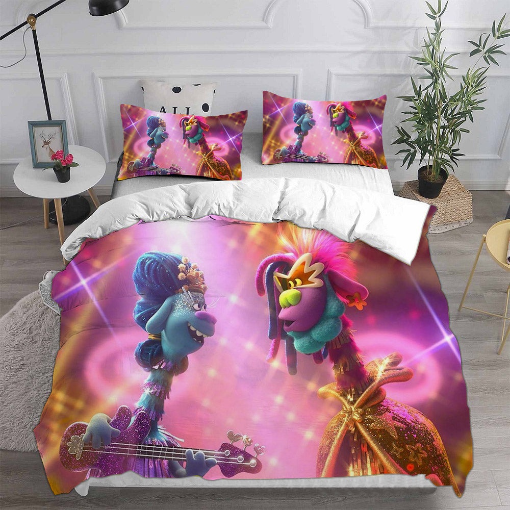 Trolls 3 Bedding Sets Gifts For Family Members On Christmas, Black Friday