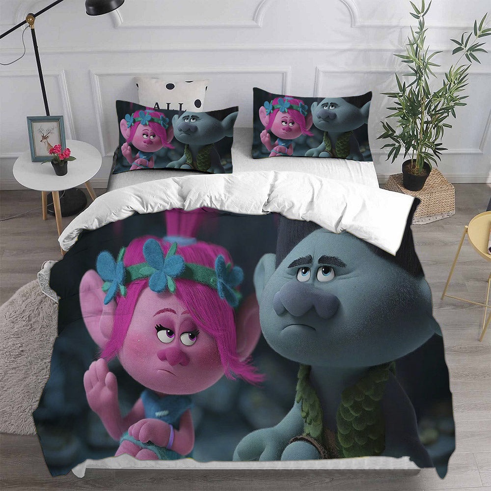 Trolls 3 Bedding Sets Duvet Cover, Flatsheet, Pillowcases For Every Bedroom