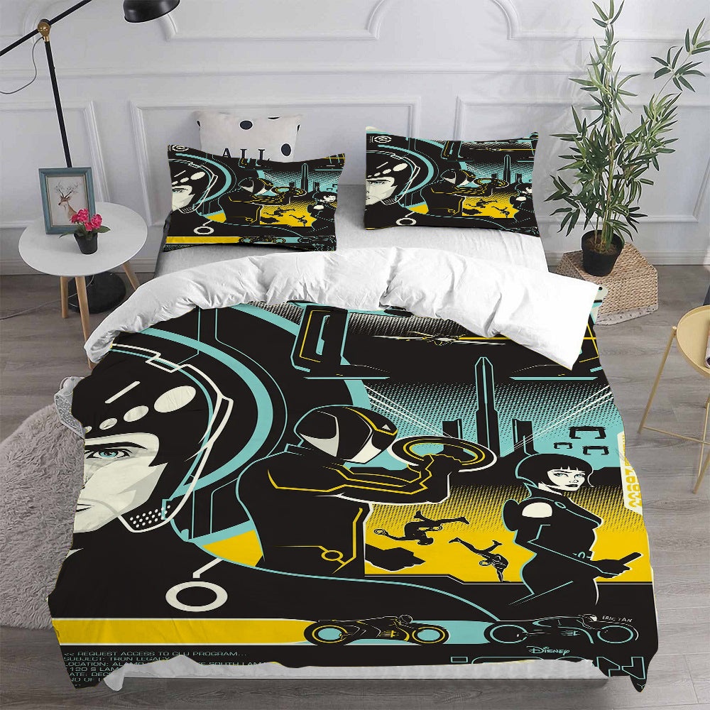 Tron: Legacy Bedding Sets Duvet Cover, Flatsheet, Pillowcase For Your Lover