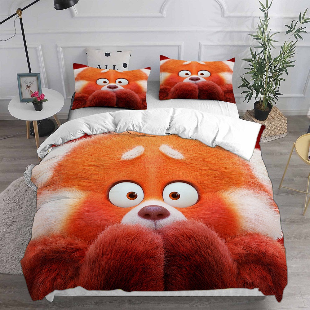 Turning Red Bedding Sets Duvet Cover, Flatsheet, Pillowcase For Your Lover