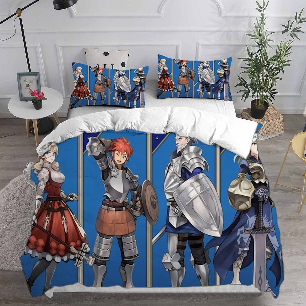 Unicorn Overlord Bedding Sets Duvet Cover, Flatsheet, Pillowcases Perfect Gift For Fans