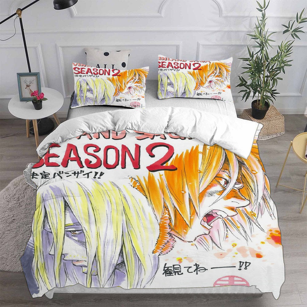 Vinland Saga: Season 2 Bedding Sets Duvet Cover, Flatsheet, Pillowcases For Every Bedroom