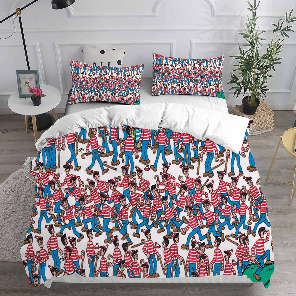 Wheres Wally Bedding Sets Duvet Cover, Flatsheet, Pillowcases For Every Bedroom