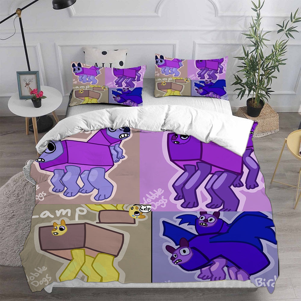Wobbledogs Bedding Sets Duvet Cover, Flatsheet, Pillowcases Perfect Gift For Fans
