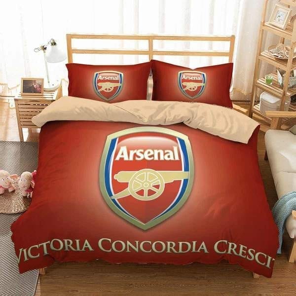 3D Customize Arsenal F.C. Bedding Sets Duvet Cover, Flatsheet, Pillowcases Perfect Gift For Fans