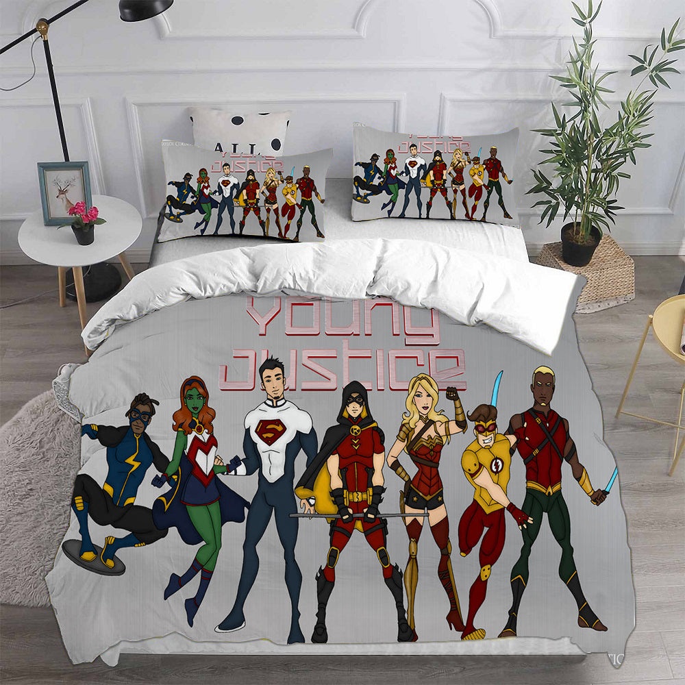 Young Justice Bedding Sets Duvet Cover, Flatsheet, Pillowcase For Your Lover