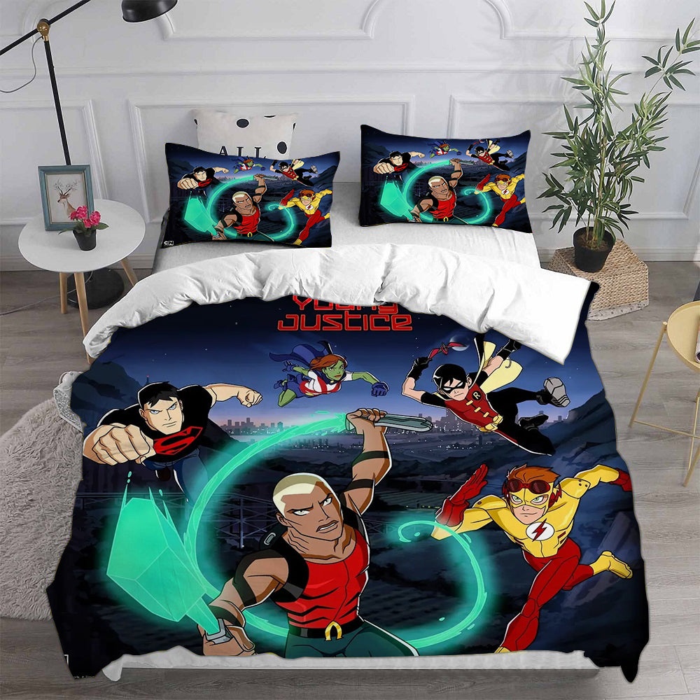 Young Justice Bedding Sets Duvet Cover, Flatsheet, Pillowcases For Every Bedroom