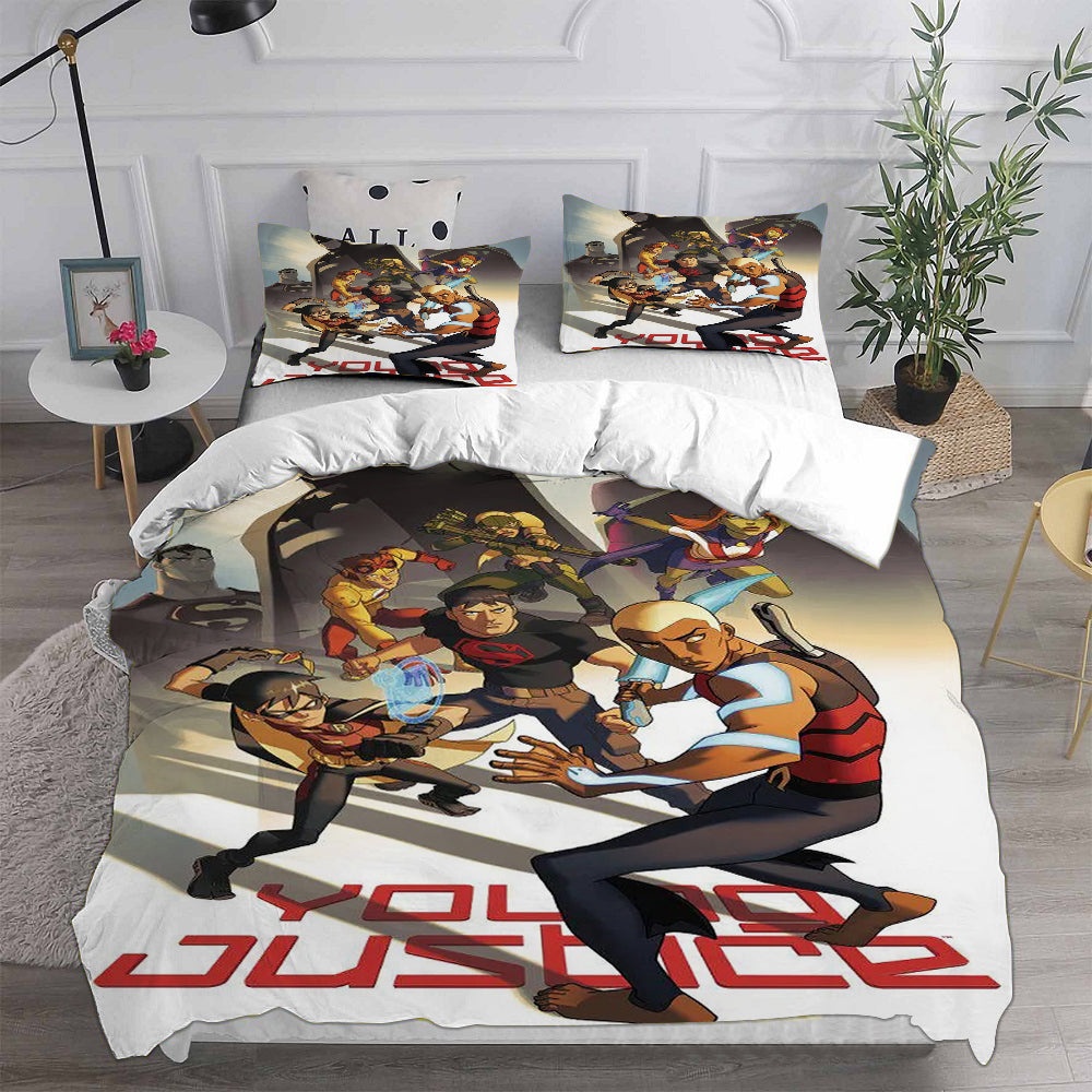 Young Justice Bedding Sets Gift For Wife, Husband, Besties