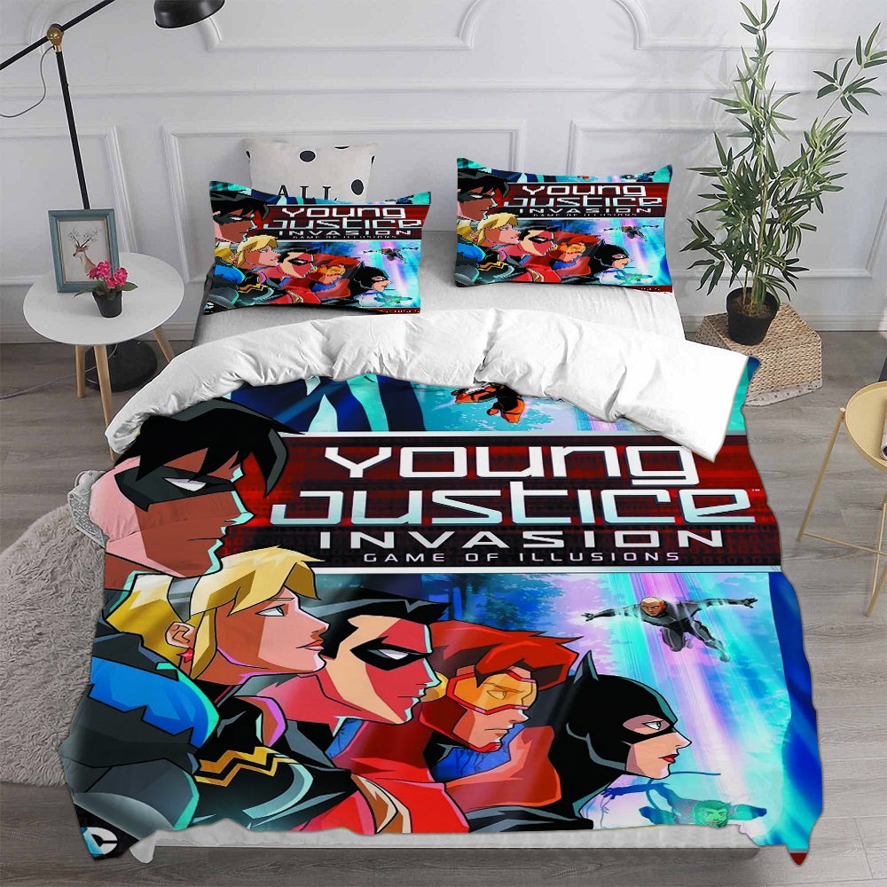 Young Justice Bedding Sets Gifts For Family Members On Christmas, Black Friday