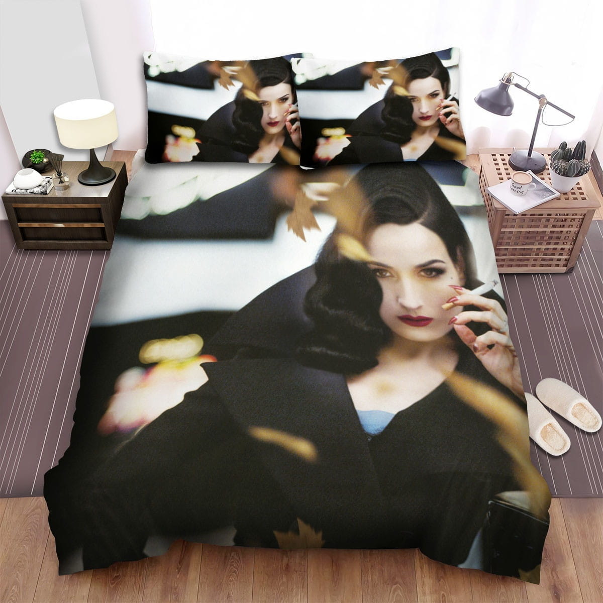 Dita Von Teese Movie Scene Bedding Sets Duvet Cover, Flatsheet, Pillowcases Perfect Gift For Fans