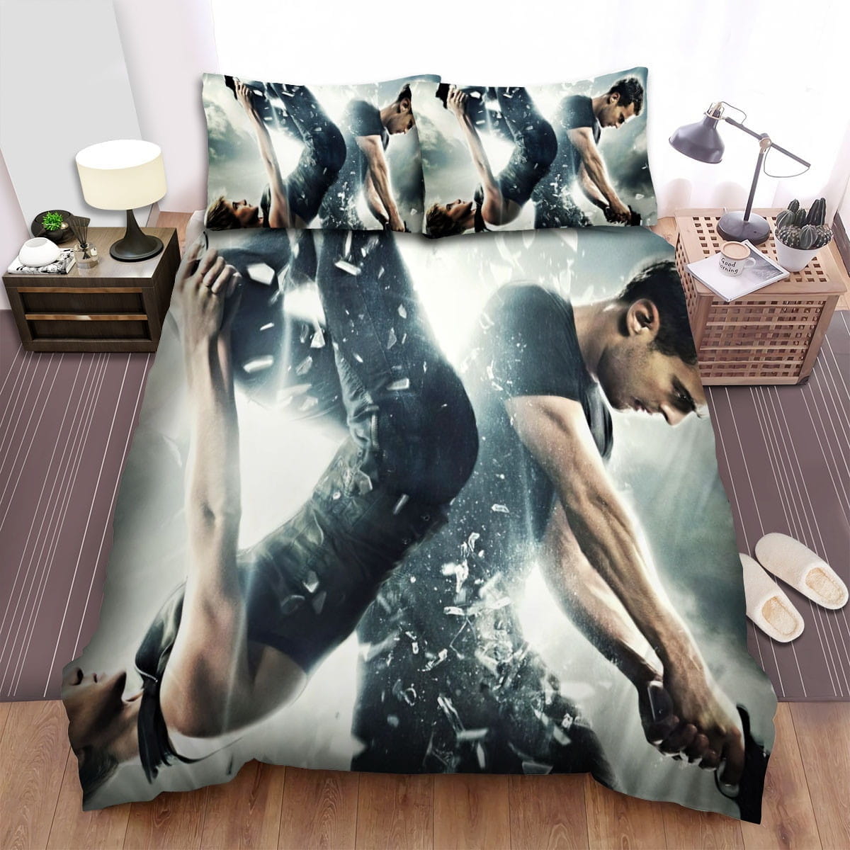 Divergent Broken Glass Bedding Sets Duvet Cover, Flatsheet, Pillowcases Perfect Gift For Fans