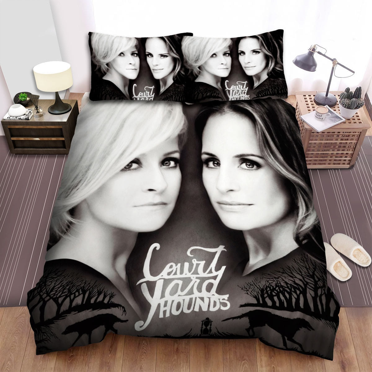 Dixie Chicks Portrait Bedding Sets Duvet Cover, Flatsheet, Pillowcases Perfect Gift For Fans