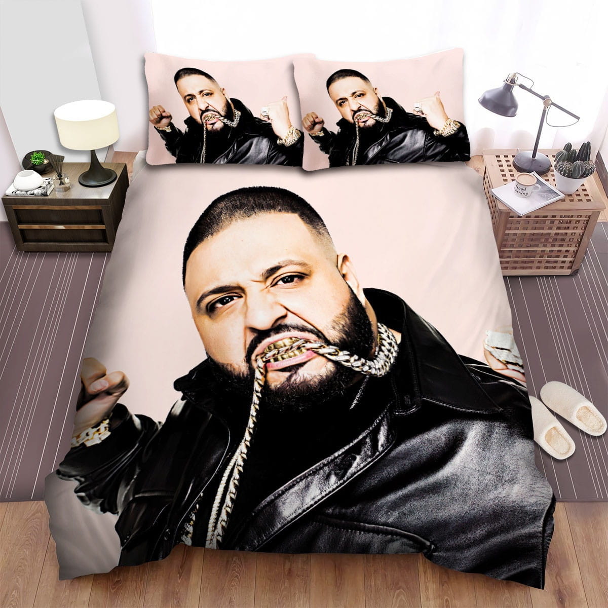 Dj Khaled Gold Teeth Bedding Sets, Flatsheet Gift For Wife, Husband, Besties