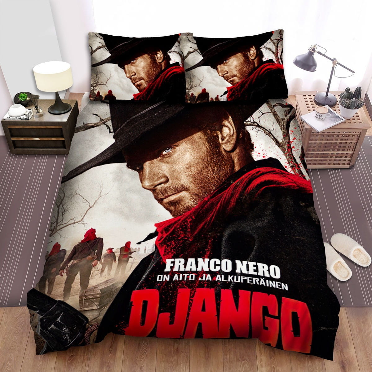Django Franco Nero Bedding Sets Duvet Cover, Flatsheet, Pillowcases Perfect Gift For Fans