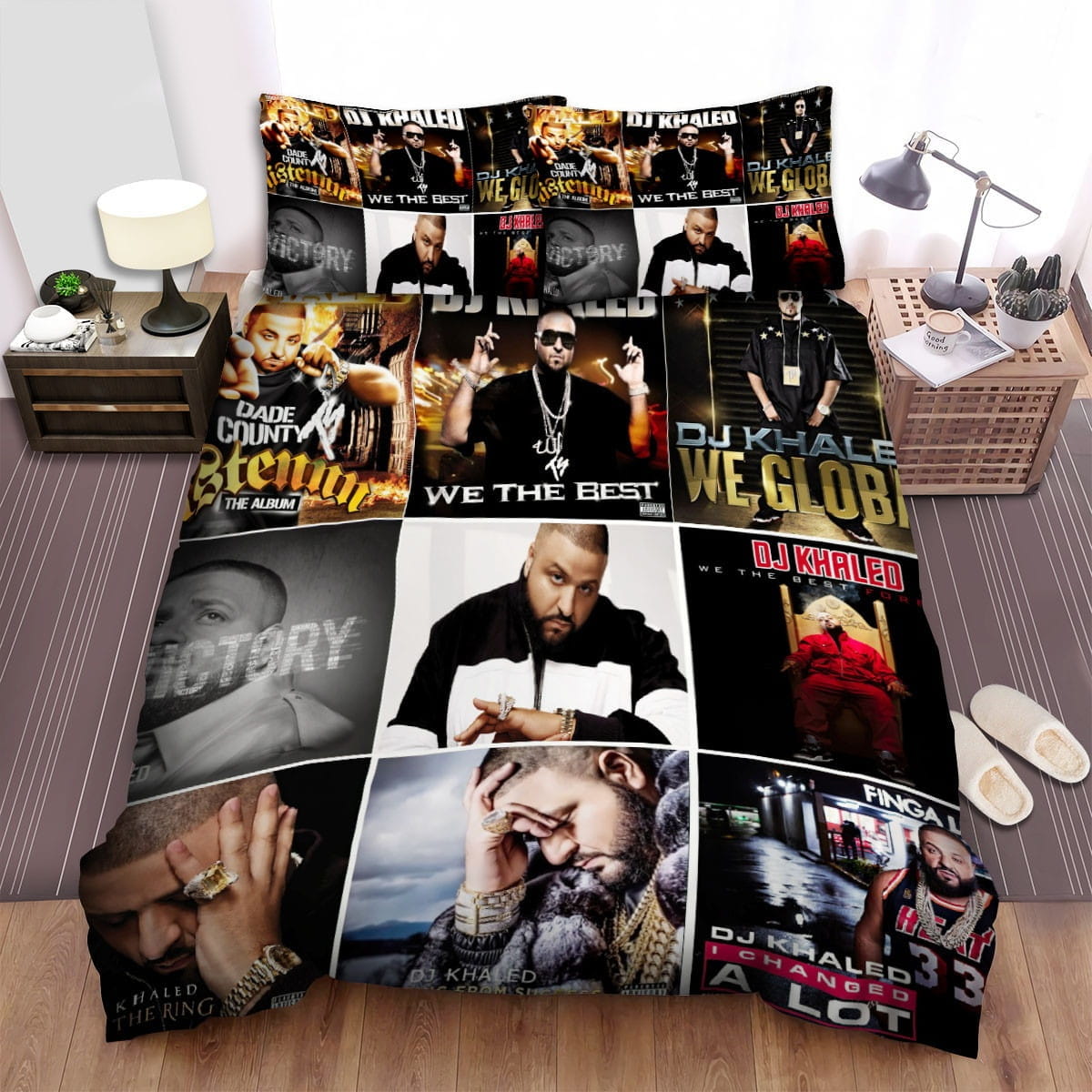 Dj Khaled Albums Bedding Sets, Flatsheet Gift For Christmas, Thanksgiving, Halloween
