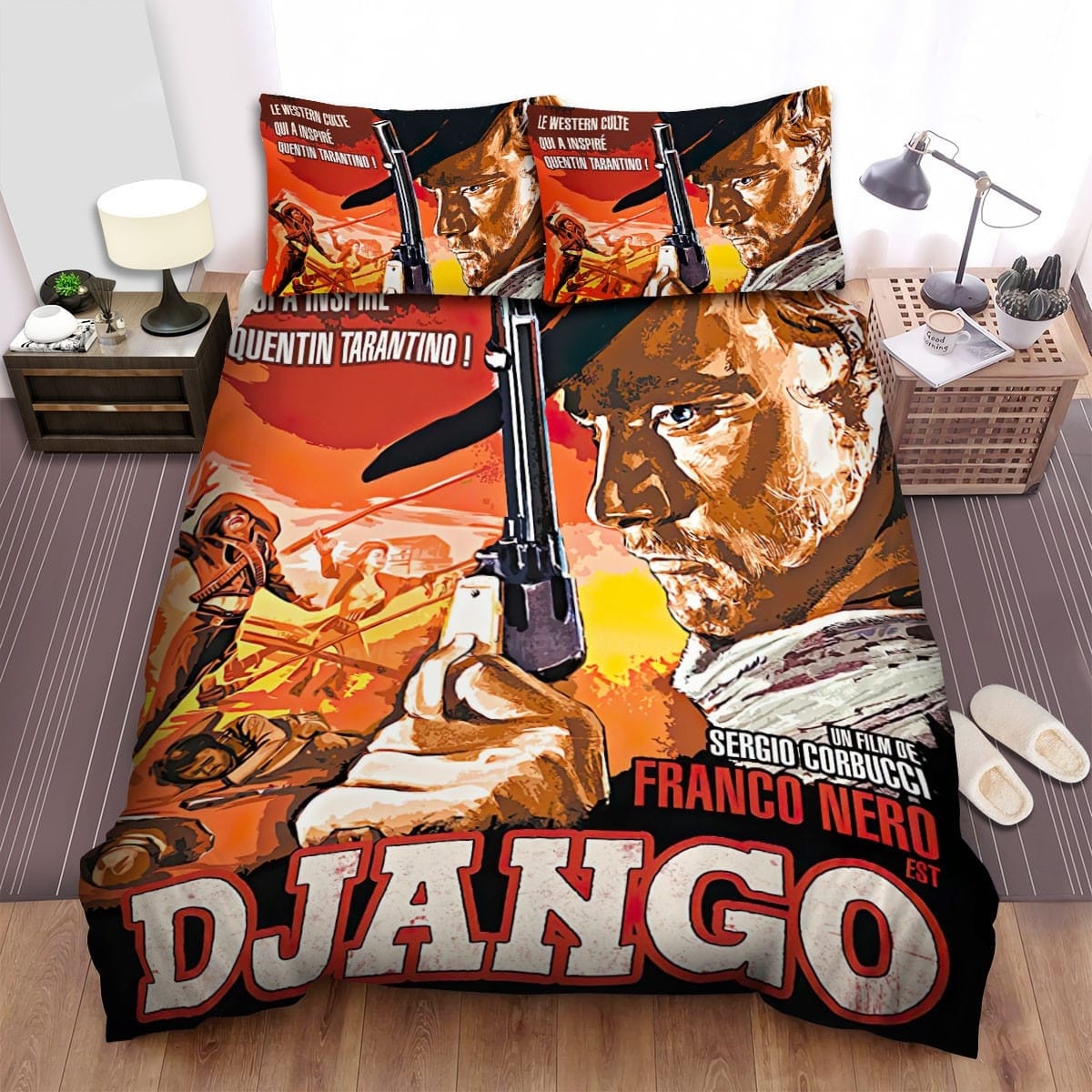 Django Movie Poster 1 Bedding Set, Gift For Christmas, Birthday, Thanksgiving