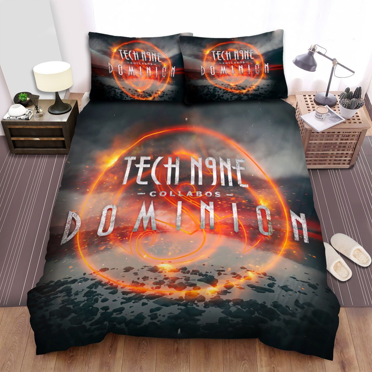 Dominion Tech N9ne Bedding Sets, Flatsheet Gift For Christmas, Thanksgiving, Halloween