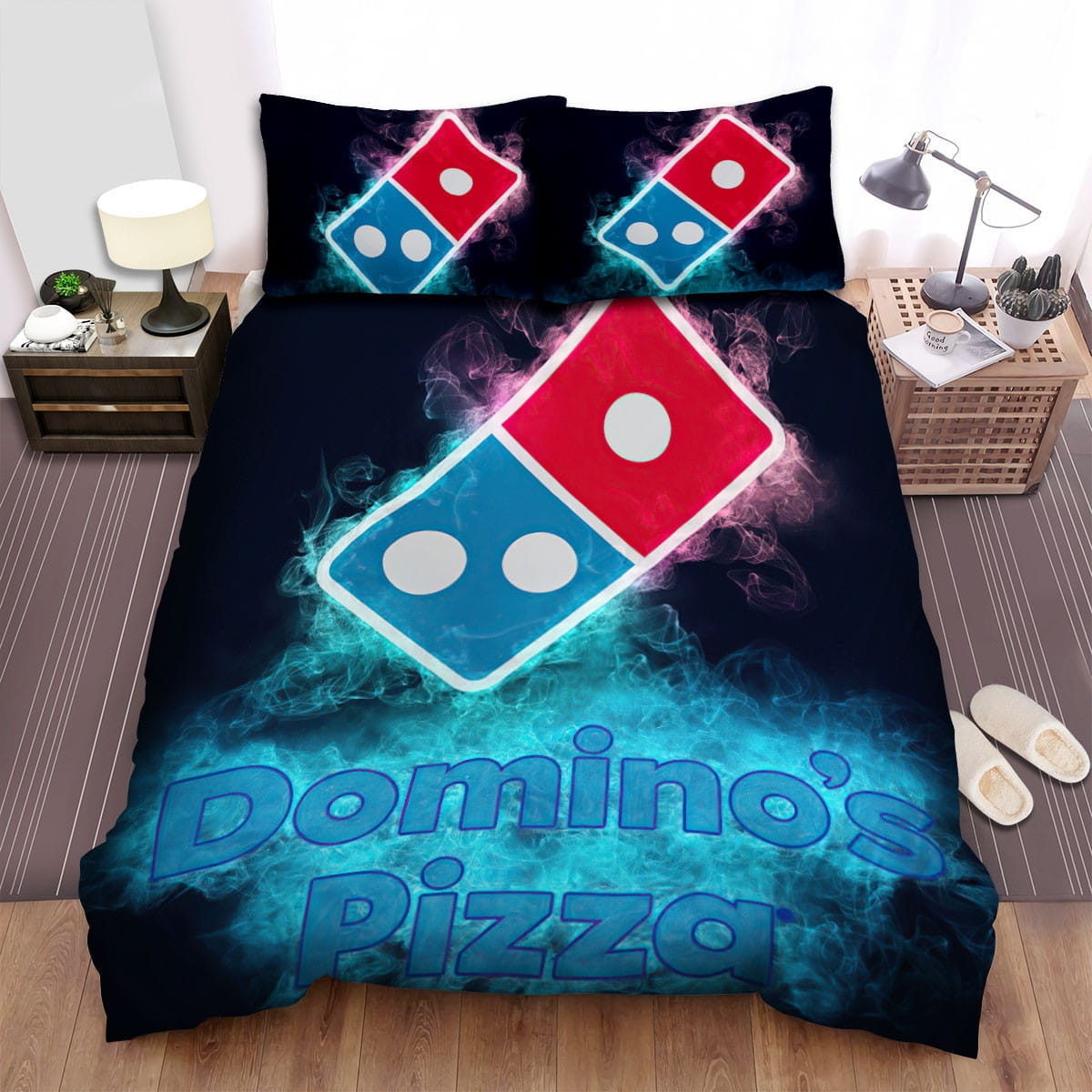 Dominos Pizza Smokey Logo Bedding Sets Duvet Cover, Flatsheet, Pillowcases For Every Bedroom