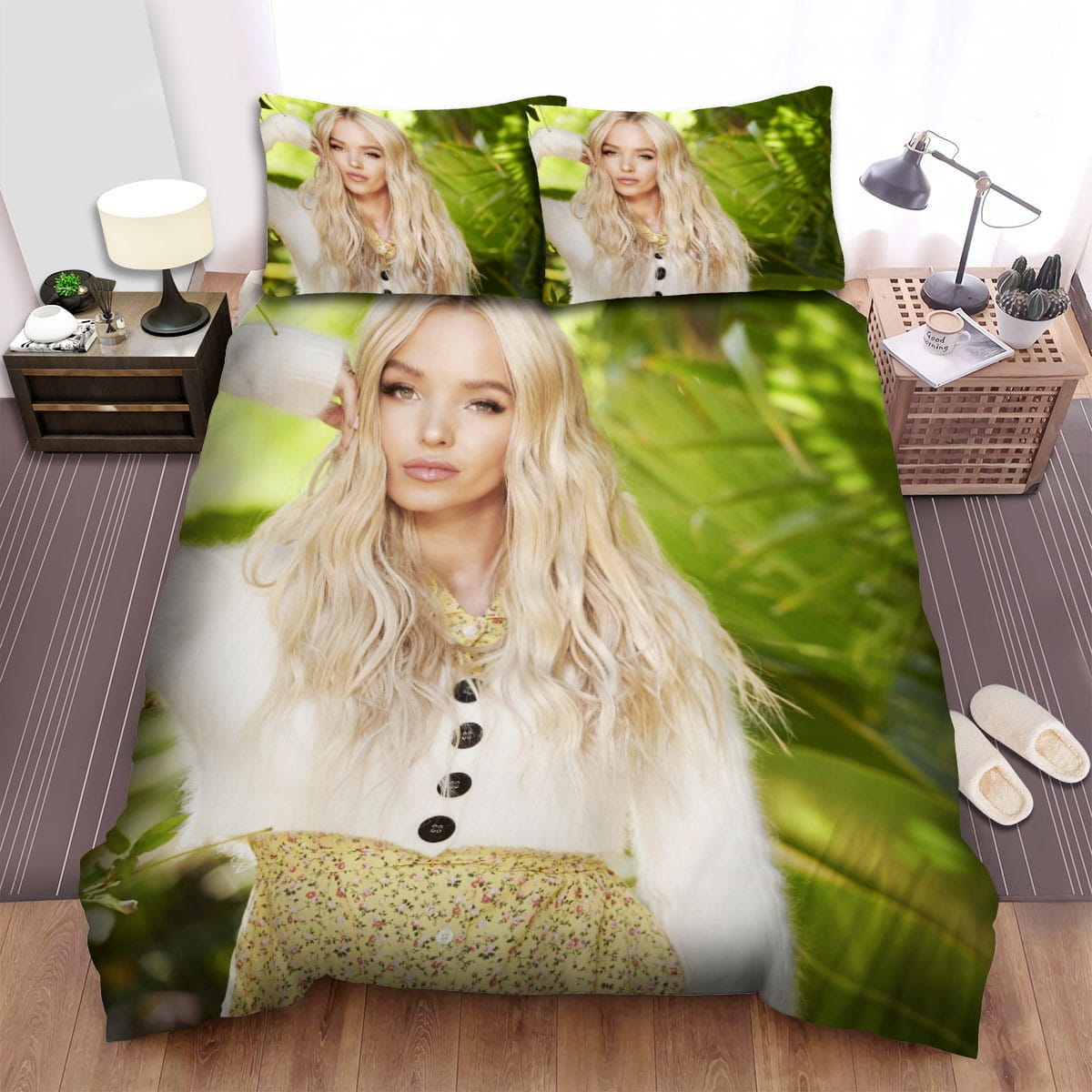 Dove Cameron Garden Bedding Sets, Flatsheet Gift For Wife, Husband, Besties