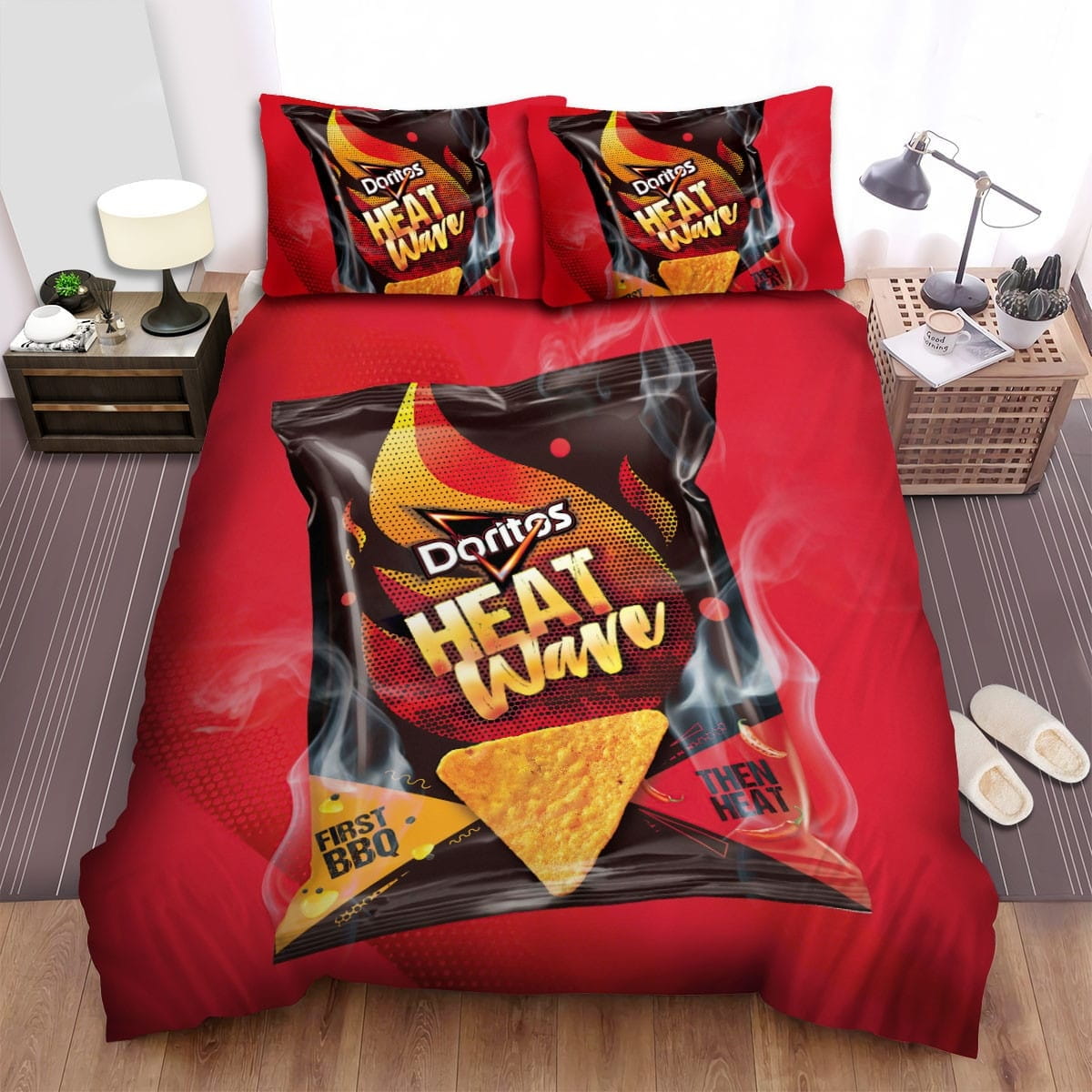 Doritos Heat Wave Package Bedding Sets, Flatsheet Gift For Wife, Husband, Besties