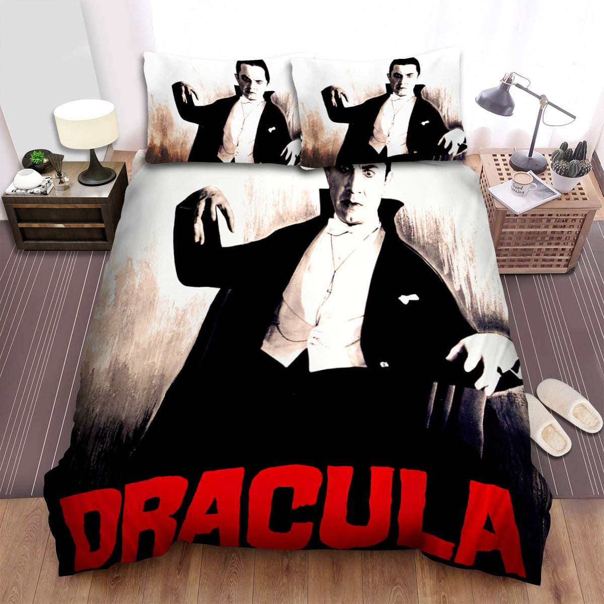 Dracula Movie Poster 2 Bedding Set, Gift For Christmas, Birthday, Thanksgiving