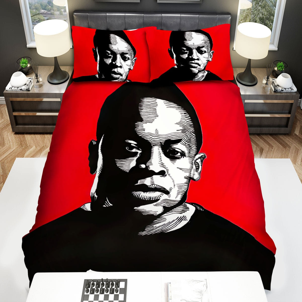 Dr. Dre In The Red Bedding Sets Duvet Cover, Flatsheet, Pillowcases For Every Bedroom