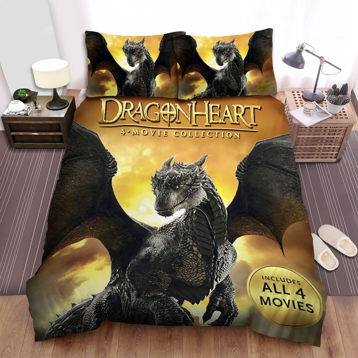Dragonheart Movie Poster 5 Bedding Sets Duvet Cover, Flatsheet, Pillowcases For Every Bedroom